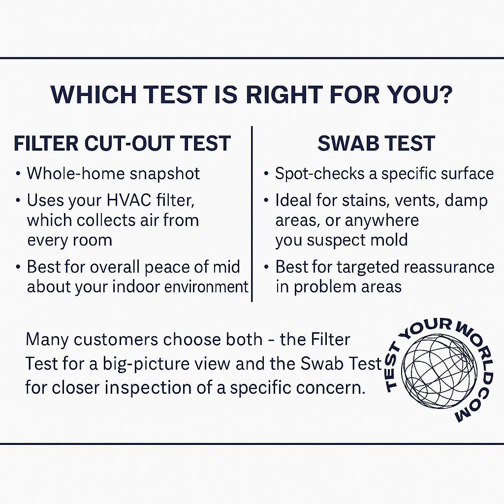 Combo Kit- Air Filter test and Swab test + Free Shipping